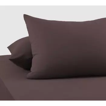 Набор наволочек, размер 70х70 см, 2 шт, цвет шоколад