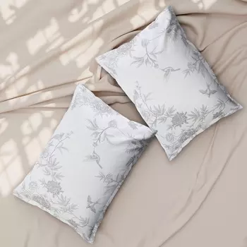 Набор наволочек SL Home Flowers 50*70+3 см - 2 шт, сатин, 140 гр/м2, 100% хлопок