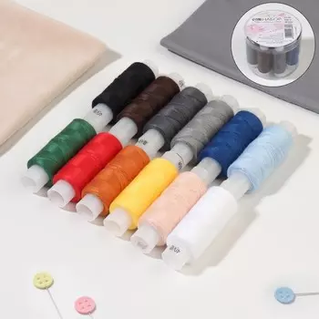 Набор ниток 40ЛШ, 150 м, 12 шт, цвет разноцветный