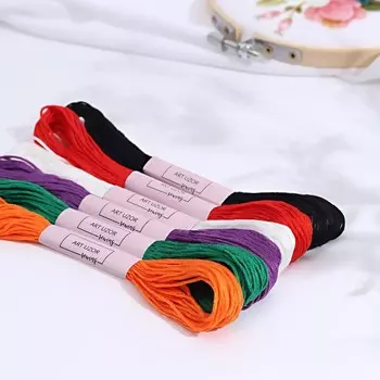 Набор ниток мулине №15, 8±1 м, 6 шт.