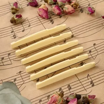 Набор нижних порожков для гитары Music life, 6 штук, 70.90.3 см, белый