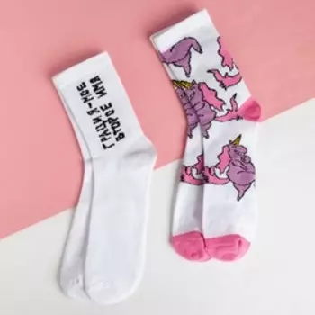 Носки женские «Грация», набор 2 пары, размер 36-39 (23-25 см)