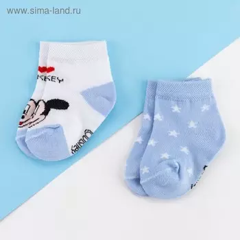 Набор носков "I Love Mickey" Микки Маус, 2 пары, 12-14 см