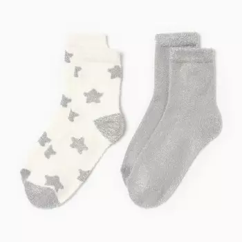 Носки женские KAFTAN «Звездочки» размер 36-39 (23-25 см), набор 2 пары, 100% п/э