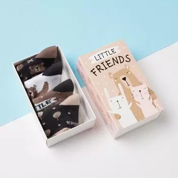 Носки детские Крошка Я Friends, набор 4 пары, 10-12 см