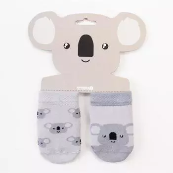 Носки детские Крошка Я «Коала», набор 2 пары, 12-14