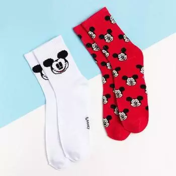 Набор носков "Mickey Mouse", Микки Маус, 2 пары, 22-24 см