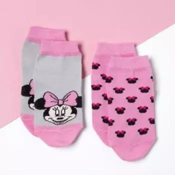 Набор носков Минни Маус, 2 пары, 10-12 см