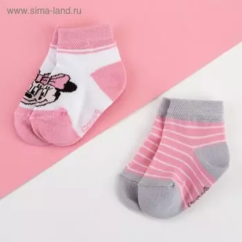 Набор носков Минни Маус, 2 пары, 12-14 см