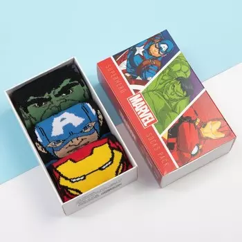 Набор носков "Мстители", MARVEL, 3 пары, 18-20 см