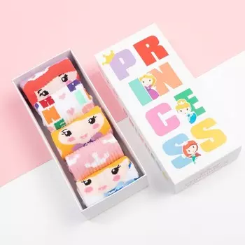 Набор носков "Princess" Принцессы, 5 пар, 18-20 см