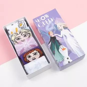 Набор носков "Snow Queen" Холодное сердце, 5 пар, 16-18 см