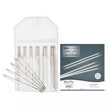 Набор носочных кубических спиц Nova Cubics, 20 см 12363