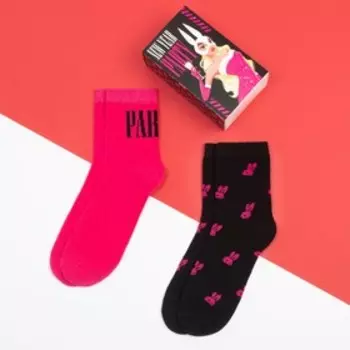 Набор новогодних женских носков KAFTAN "Party" размер 36-40 (23-25 см), 2 пары