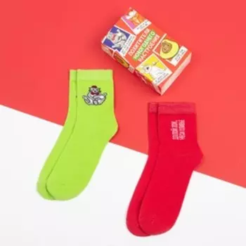 Носки женские новогодние KAFTAN «Похитители» размер 36-40 (23-25 см), набор 2 пары