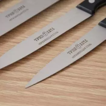 Набор ножей «Европа», на деревянной подставке