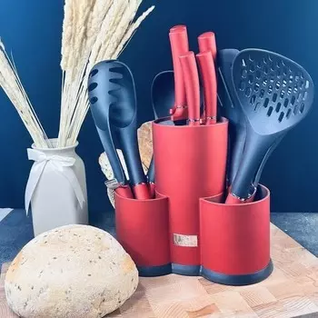 Набор ножей и кухонных принадлежностей Lenardi, на подставке, 12 предметов