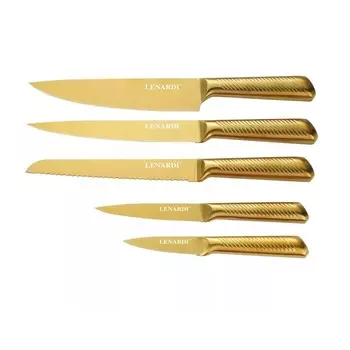 Набор ножей Lenardi, на подставке, 5 предметов