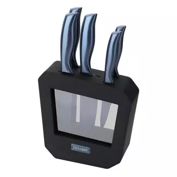 Набор ножей Lenardi, на подставке, 5 предметов