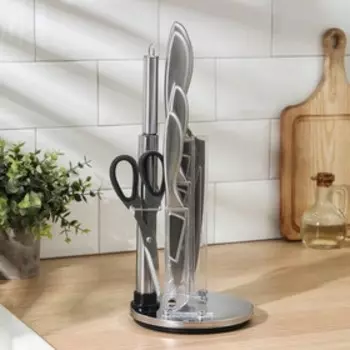 Набор ножей Salomon, 7 предметов, цвет хромированный