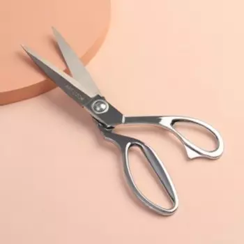 Набор ножниц подарочный: закройные 9", 23.5 см, вышивальные «Цапельки» 3.7", 9.5 см, цвет серебряный