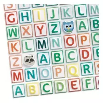 Набор объёмных наклеек Djeco «Латинские буквы»