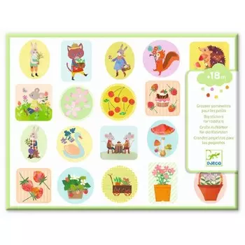 Набор объёмных наклеек Djeco «Сад»