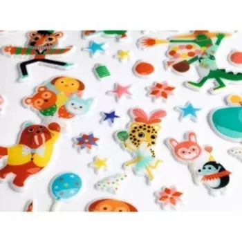 Набор объёмных наклеек Djeco «Вечеринка»