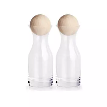 Набор ёмкостей для масла/уксуса 250 мл, 6.517.9 см, стекло/дерево