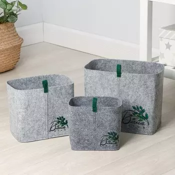 Набор органайзеров для хранения «Баня CLUB», 3 шт: 1 шт - 121817 см, 3л; 1 шт - 162421 см, 8 л; 1 шт - 183025 см