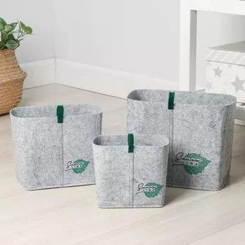 Набор органайзеров для хранения Sauna time, 3 шт: 1 шт - 121817 см, 3л; 1 шт - 162421 см, 8 л; 1 шт - 183025 см