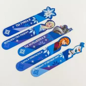 Закладки для книг, фигурные из картона, 5 шт. «Холодное сердце»