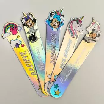 Закладки для книг, фигурные из картона, 5 шт. «Мечтай», Минни Маус