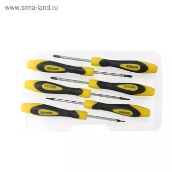 Набор отверток BERGER BG1068, часовых 6 предметов