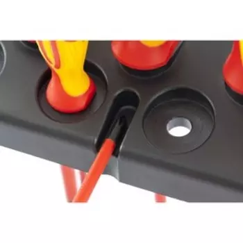 Набор отверток диэлектрических GROSS, до 1000В, тестер, CrMo, двухкомпонентные рукоятки, 8 шт 1875