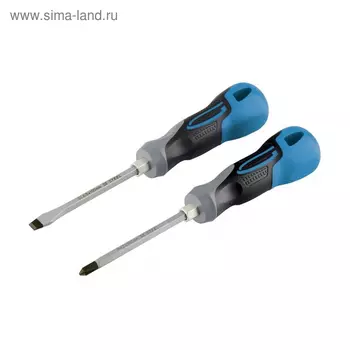 Набор отверток GROSS, комбинированный, 2 шт., S2, трехкомпонентная рукоятка