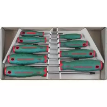 Набор отверток Jonnesway D71T109S, ANTI SLIP TORX T8-T40, 9 предметов