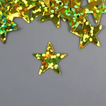 Набор пайеток "Colibry" 13x13мм,10г, золотистый