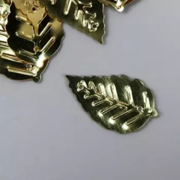 Набор пайеток "Colibry" 14х25мм,10г, золотой