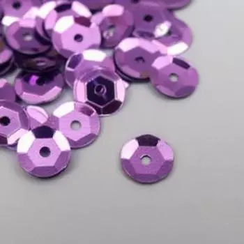 Набор пайеток "Fabrika Decoru" №237, 7 мм, сиреневый