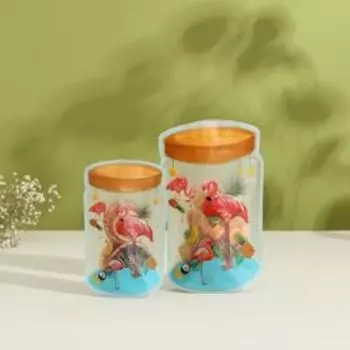 Набор пакетов для хранения сыпучих продуктов, 2 шт, 19,5×12,5 см, 15,5×10 см, застёжка zip-lock