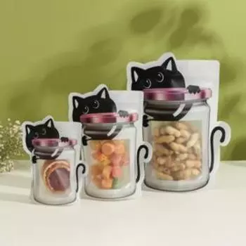 Набор пакетов для хранения сыпучих Доляна, застёжка zip-lock, 3 шт., 18.223.5 см, 14.519 см, 11.214.5 см