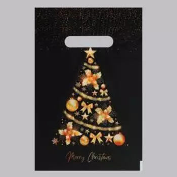 Набор пакетов "Ёлка желаний", с вырубной ручкой по 50 шт, 20х30 см, 30 мкм