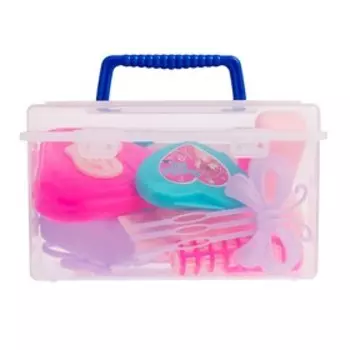 Набор парикмахера «Очаровательная леди», 11 предметов, в чемодане