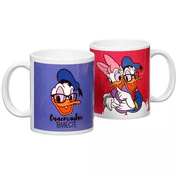 Подарочный набор кружек «Счастливы вместе», 320 мл, Микки и друзья