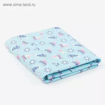 Набор пелёнок трикотажных (3 шт.), футер, размер 90х120 см, цвет микс, принт микс К04