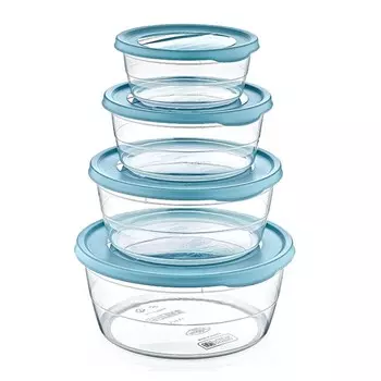 Набор пищевых контейнеров HobbyLife Trend, 4 шт, цвет МИКС