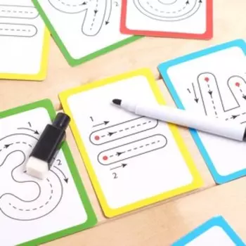 Набор пиши-стирай «Учу и пишу цифры», в пакете