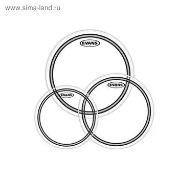 Набор пластика Evans ETP-EC2SCLR-F EC2 Clear Fusion для том барабана 10"/12"/14"