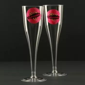 Набор пластиковых бокалов под шампанское «Богиня», 200 мл